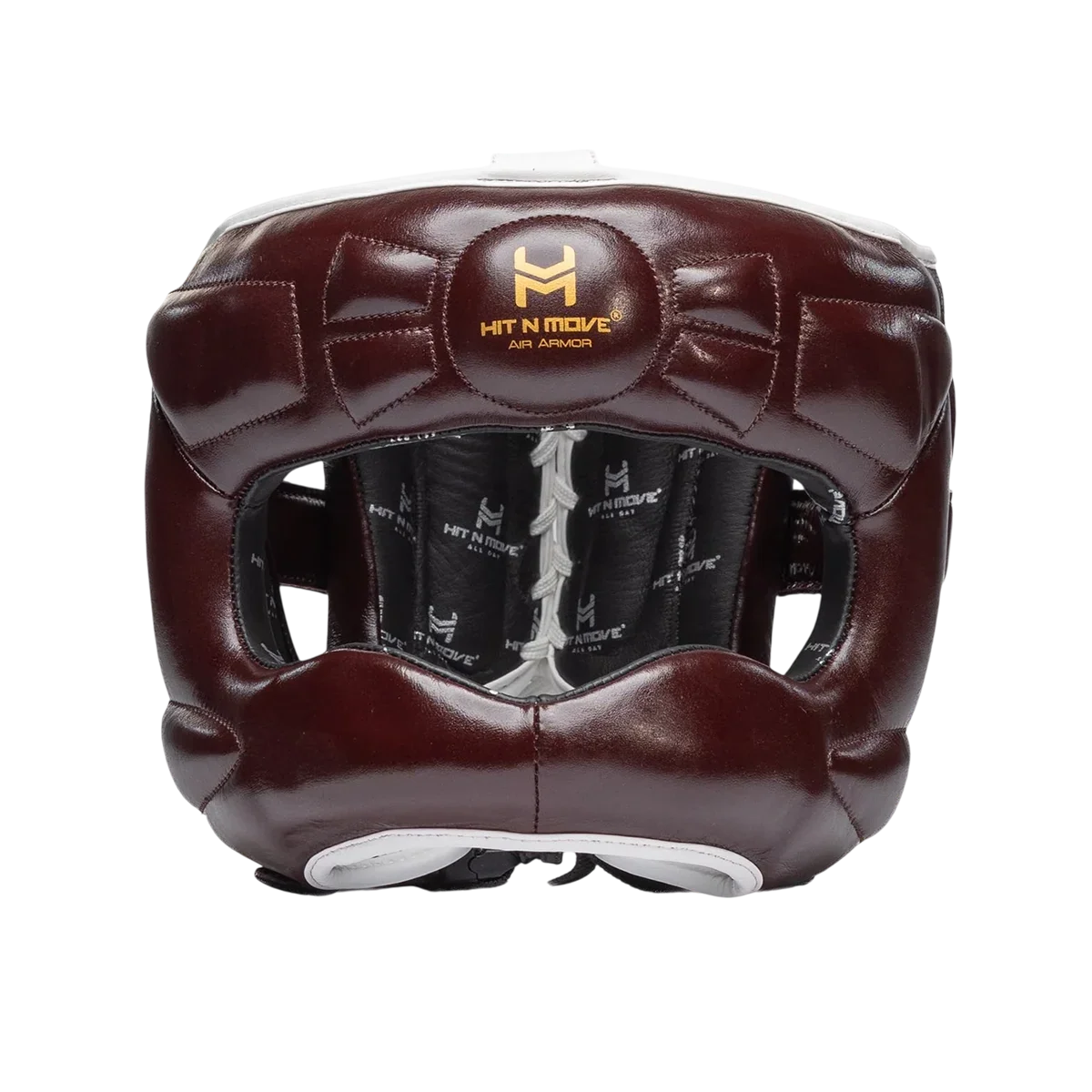 Hit N Move Air Armor Face Saver Headgear "VISION" (WINE)