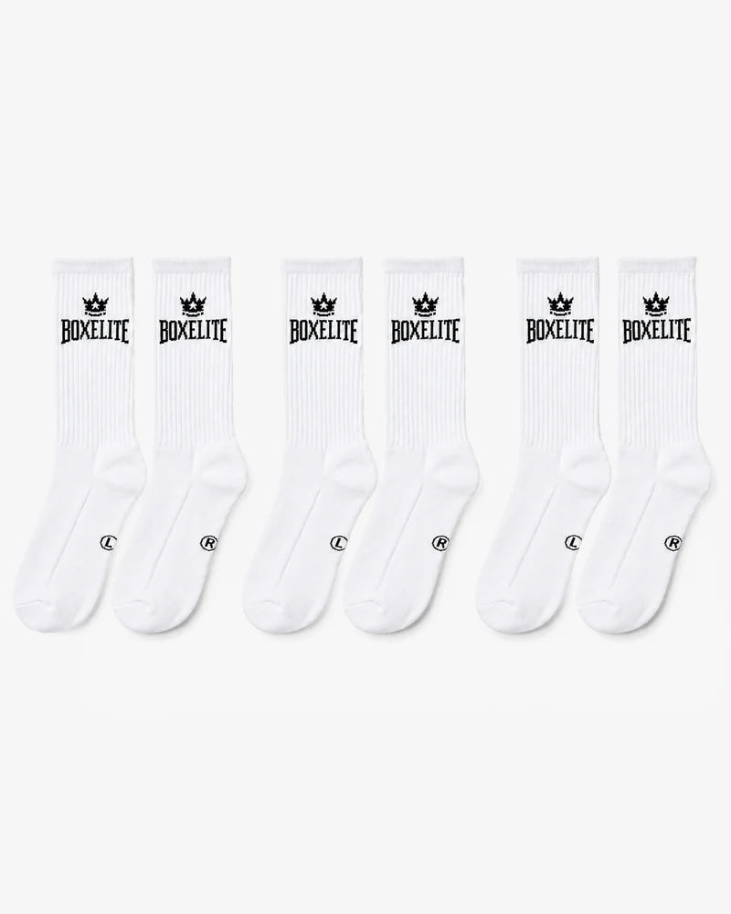 BoxElite Boxing Crew Socks (3x Pairs)