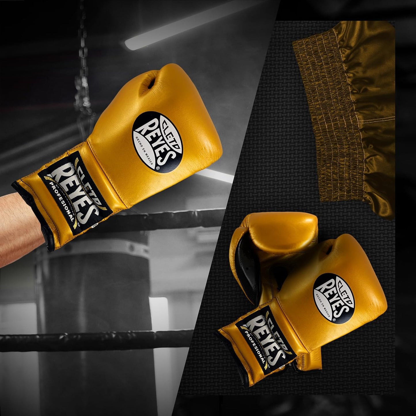 Cleto Reyes Traditional Lace Up Gloves (GOLD)