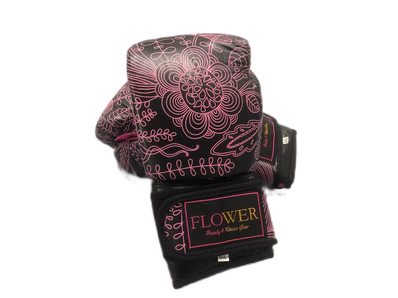 Flower by Grit Boxing Gloves (BLACK/PINK)
