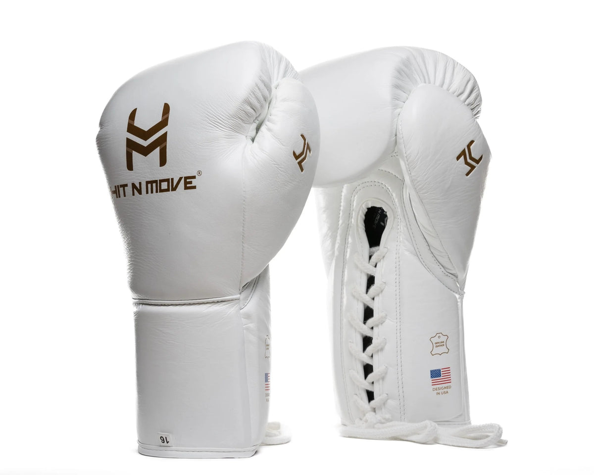 Hit n Move All Day Pro Balance Lace Up Gloves (WHITE)