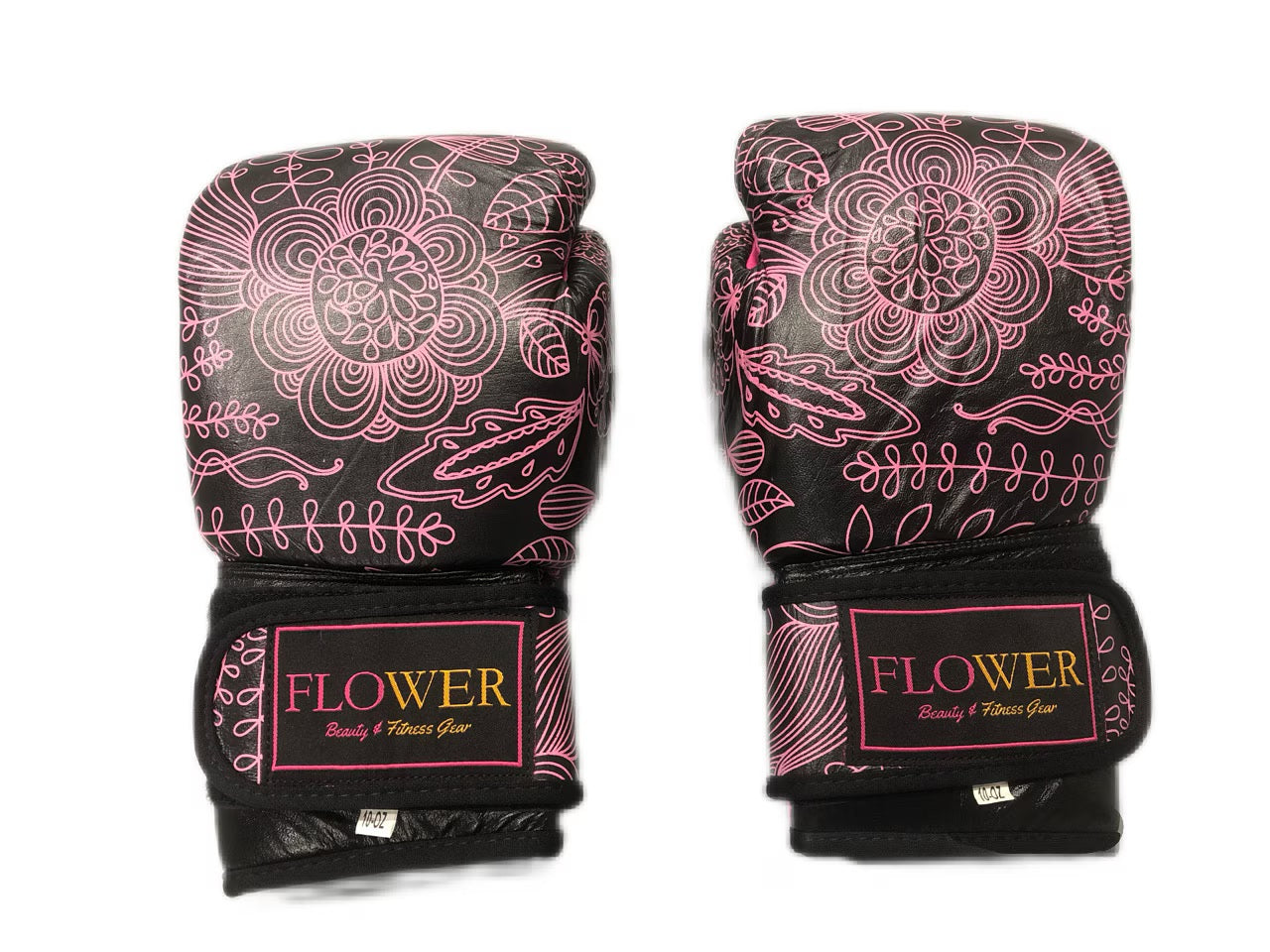 Flower by Grit Boxing Gloves (BLACK/PINK)