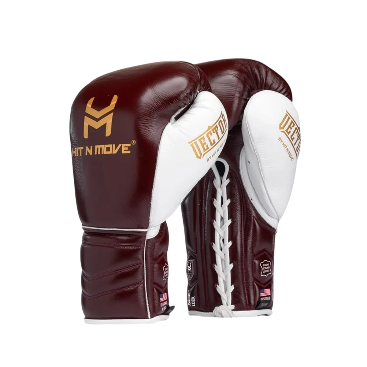 Hit N Move Vector Boxing Gloves (WINE)