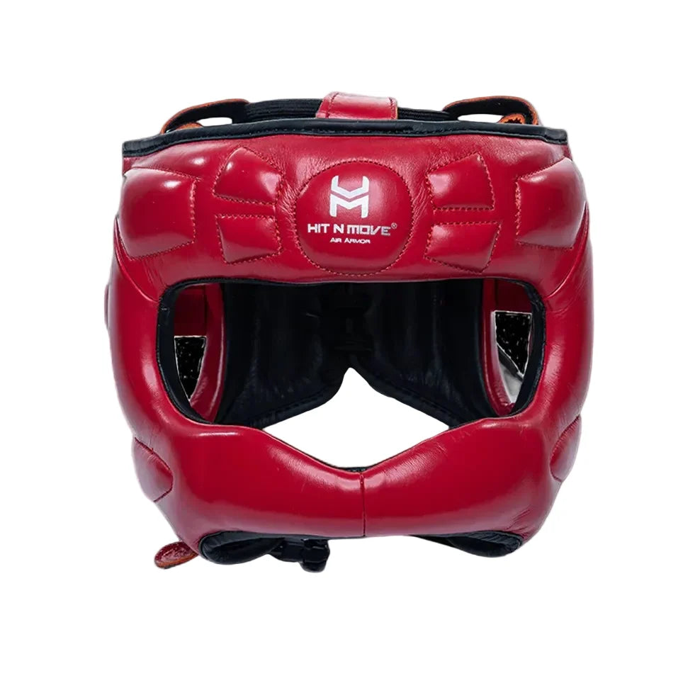 Hit N Move Air Armor Face Saver Headgear "VISION" (RED)