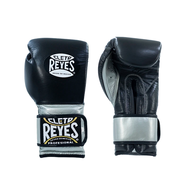 Cleto Reyes Hook and Loop Strap Gloves (TUXEDO BLACK/SILVER)