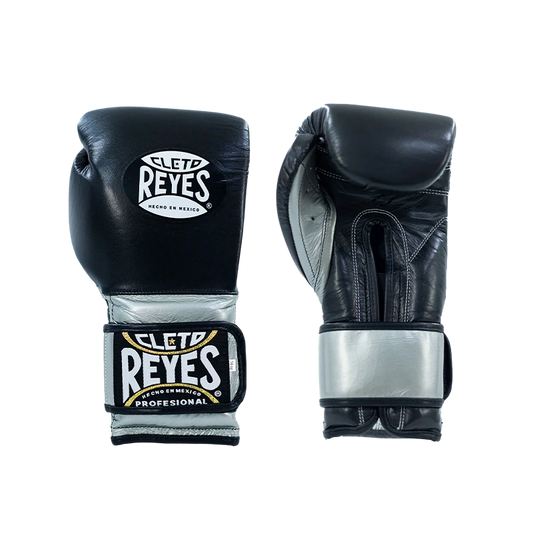 Cleto Reyes Hook and Loop Strap Gloves (TUXEDO BLACK/SILVER)