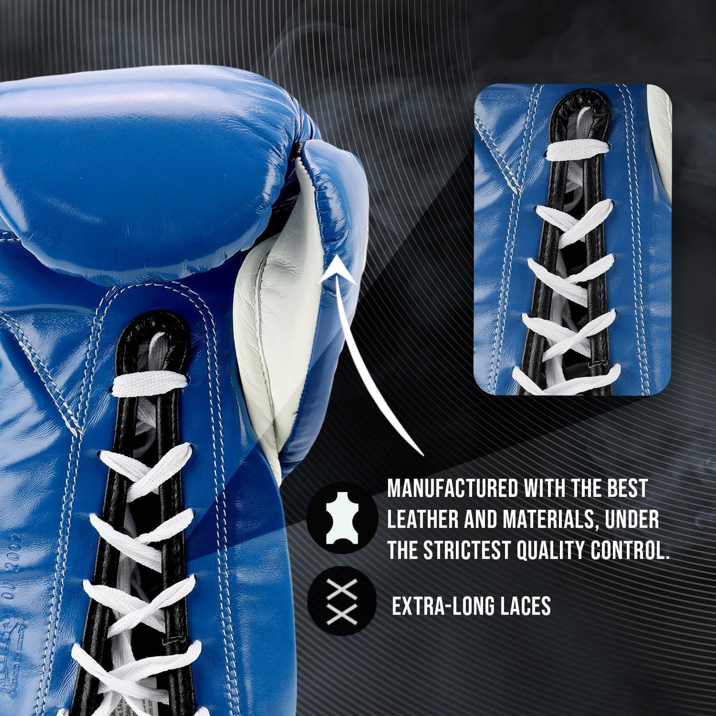 Cleto Reyes Safetec Professional Boxing Gloves (BLACK)