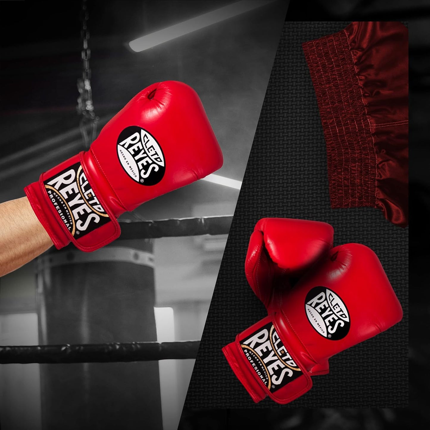 Cleto Reyes Hook and Loop Strap Gloves (RED)