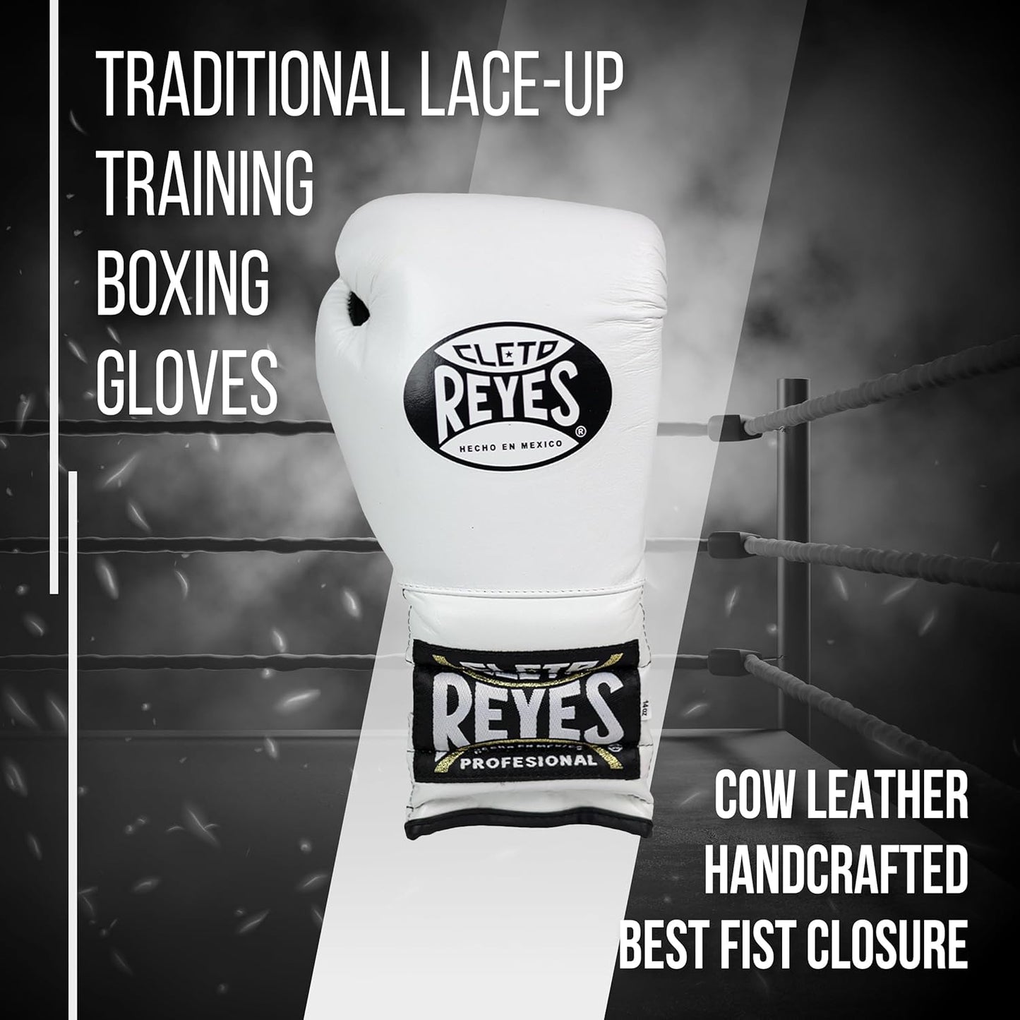 Cleto Reyes Traditional Lace Up Gloves (WHITE)