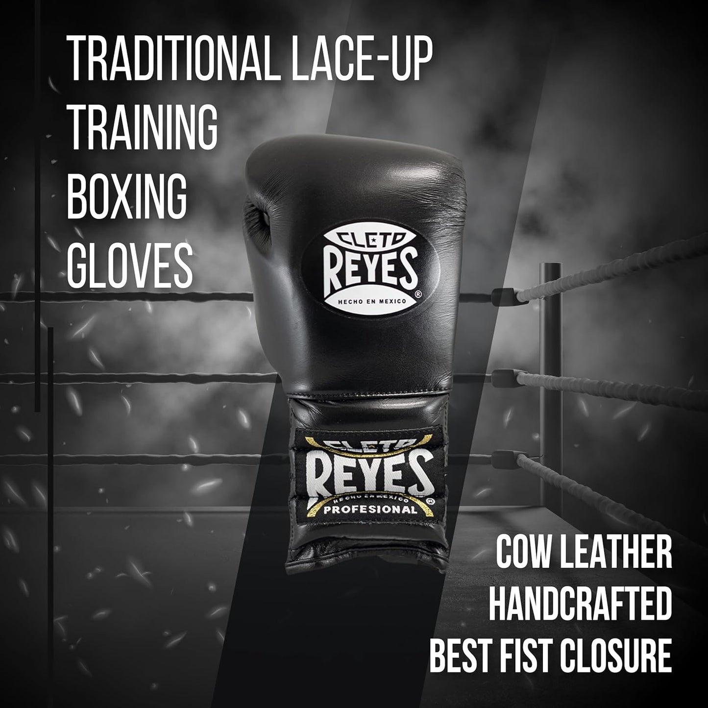 Cleto Reyes Traditional Lace Up Gloves (BLACK)
