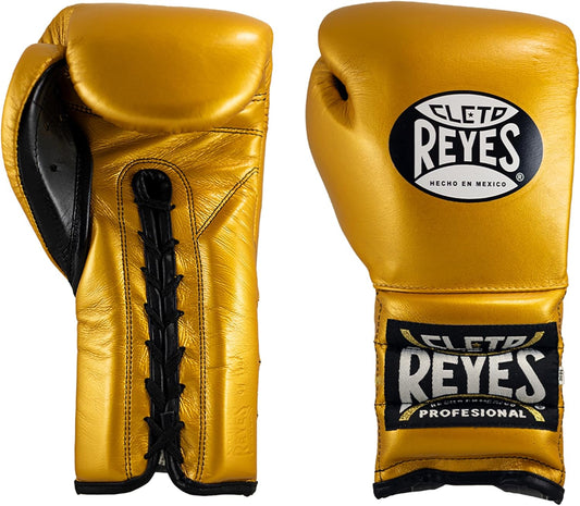 Cleto Reyes Traditional Lace Up Gloves (GOLD)