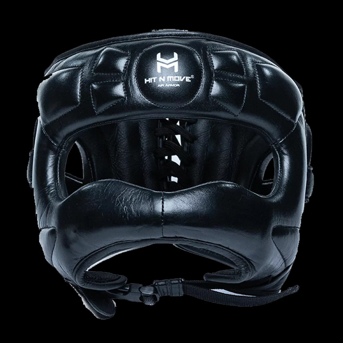 Hit N Move Air Armor Face Saver Headgear "VISION" (BLACK)