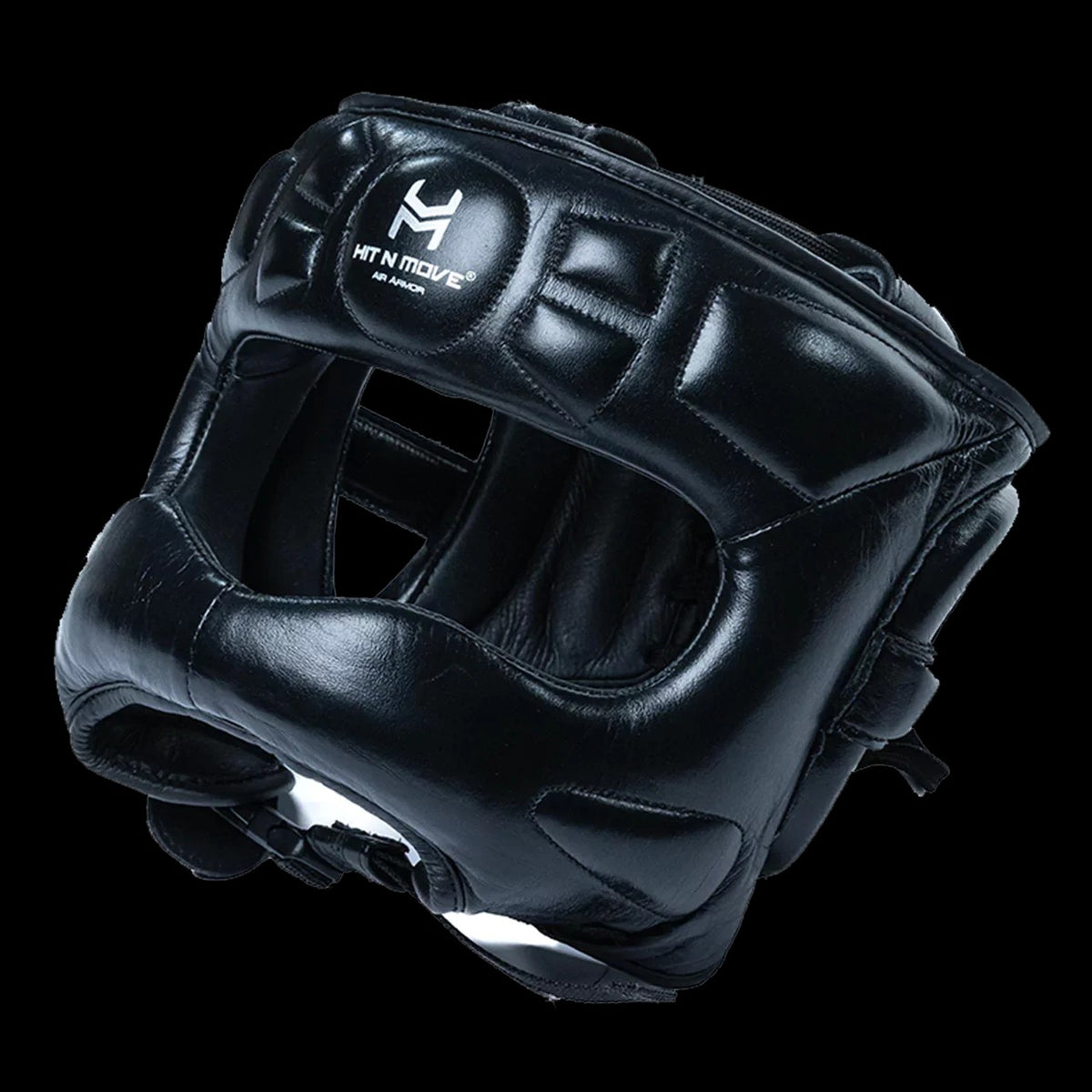 Hit N Move Air Armor Face Saver Headgear "VISION" (BLACK)