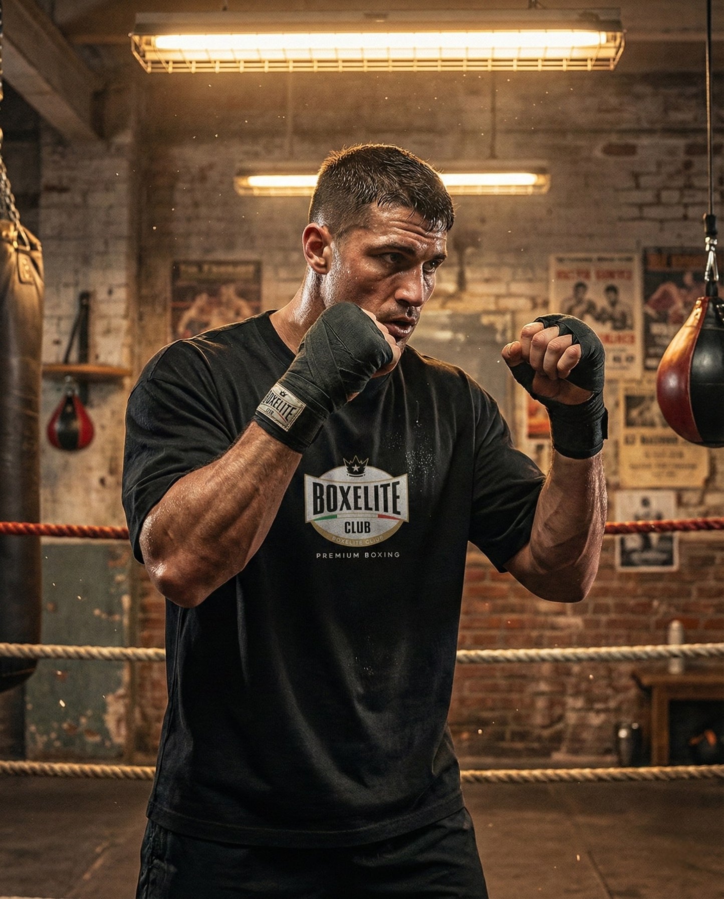 Classic Box Elite Club T-shirt (Black)
