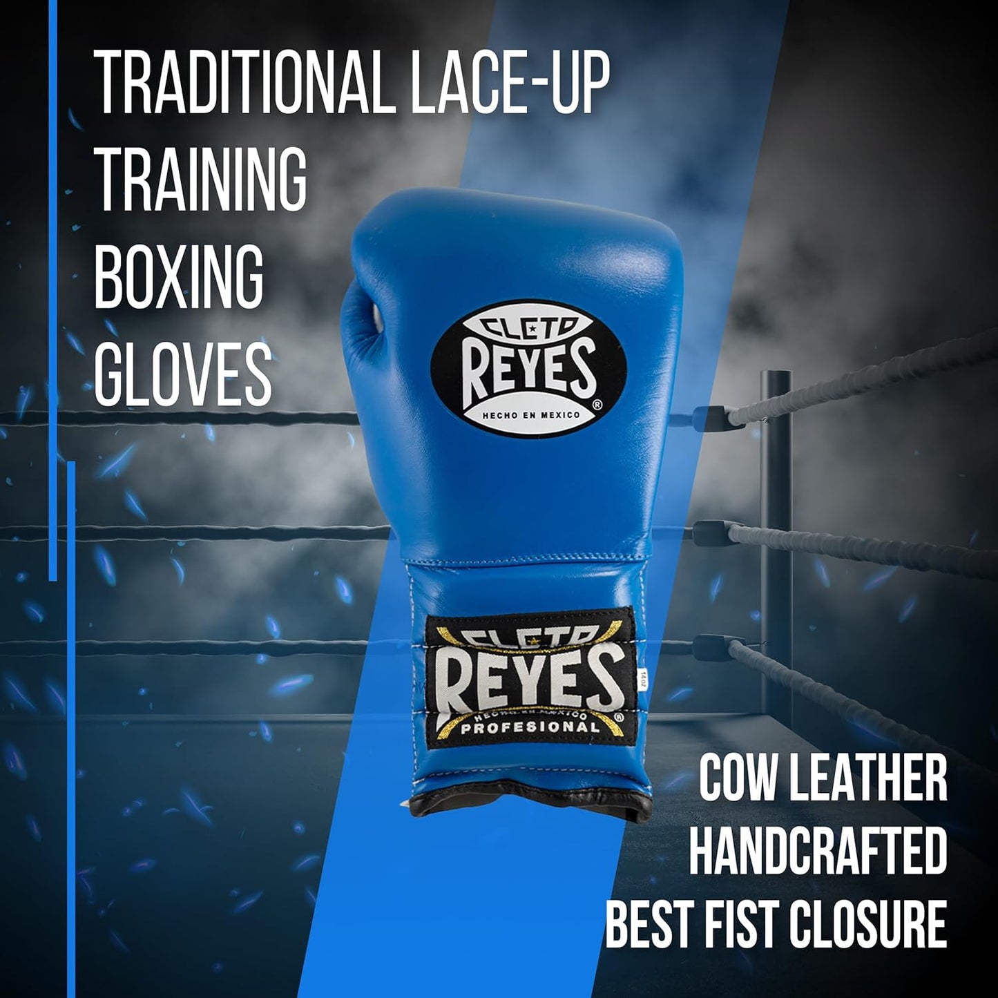Cleto Reyes Traditional Lace Up Gloves (BLUE)