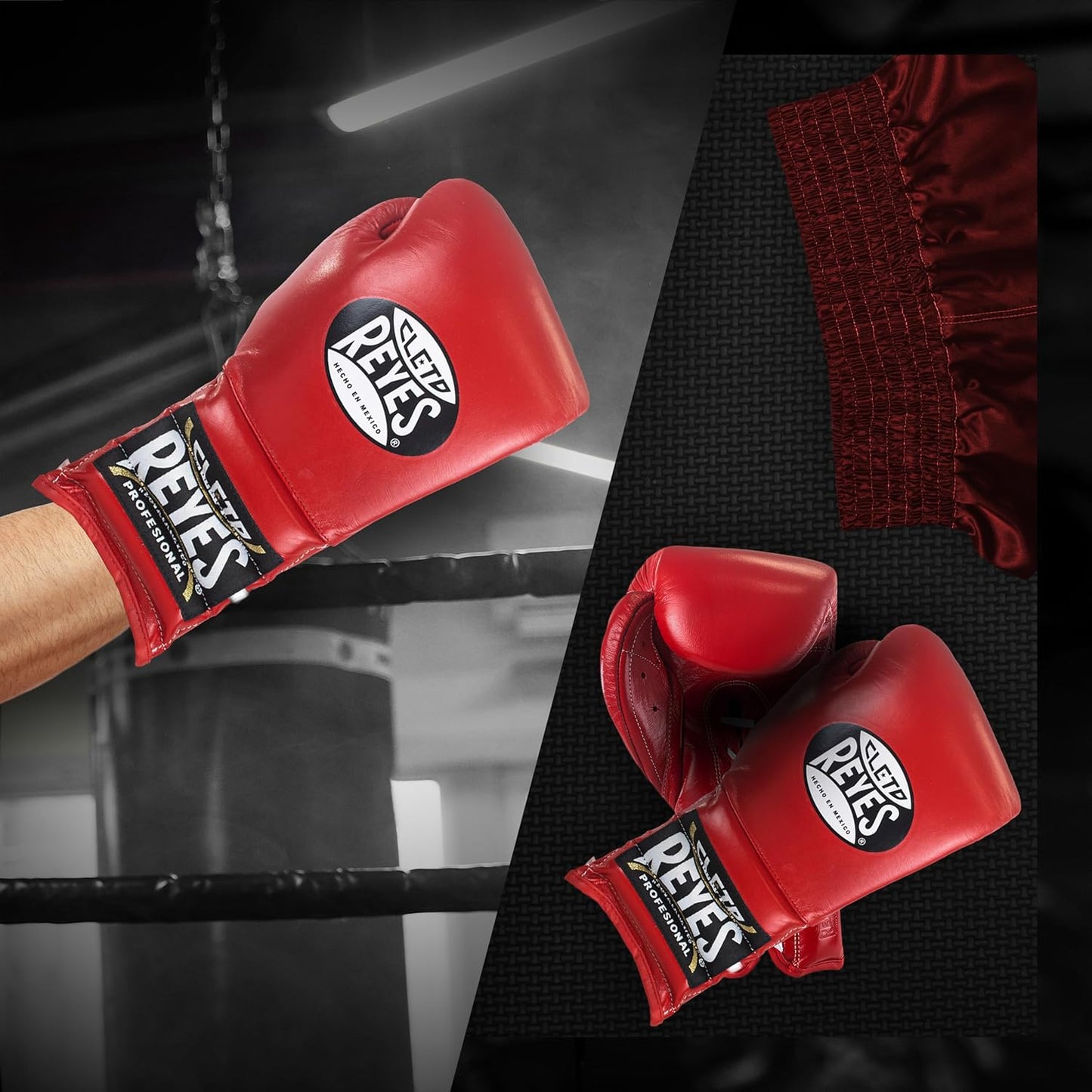 Cleto Reyes Traditional Lace Up Gloves (RED)