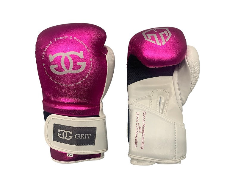 Grit Fight Shop Women's Boxing Gloves (METALLIC PINK)
