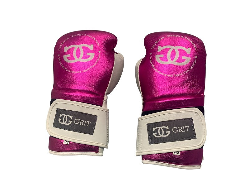 Grit Fight Shop Women's Boxing Gloves (METALLIC PINK)