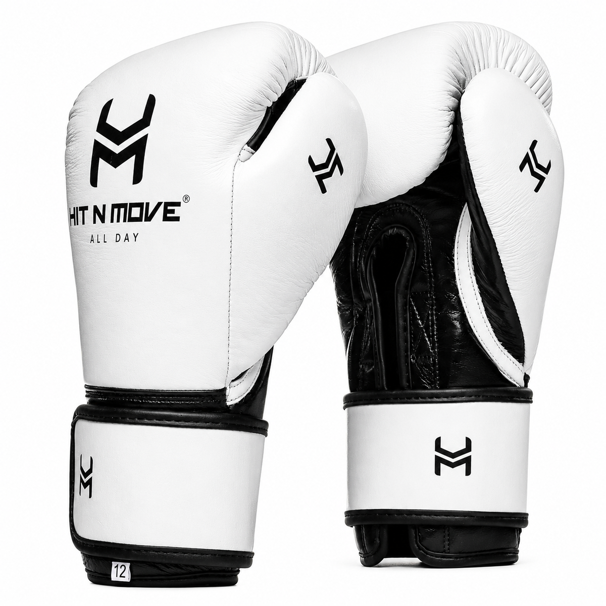 Hit N Move All Day Pro Balance Velcro Gloves (WHITE/BLACK)