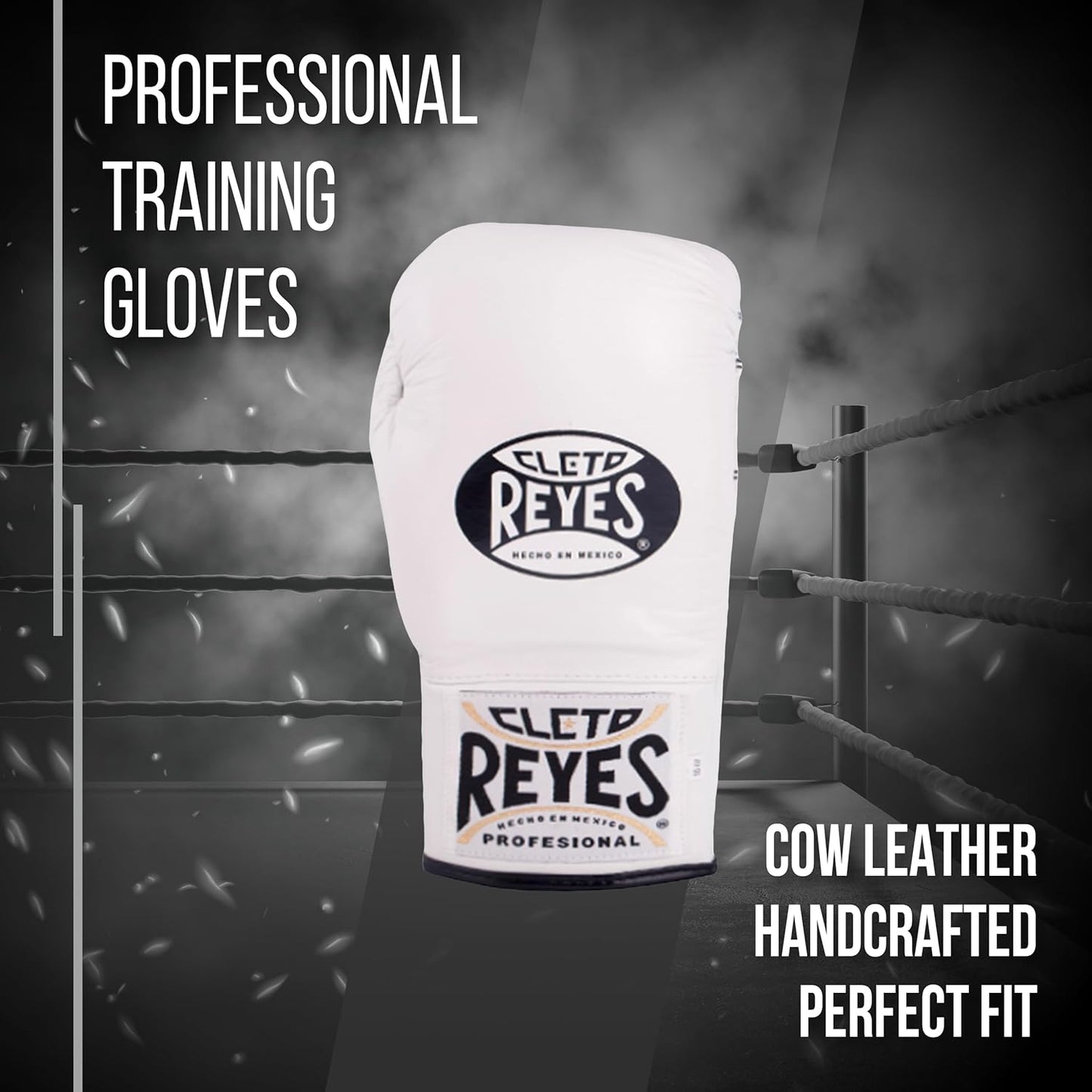 Cleto Reyes Safetec Professional Boxing Gloves (WHITE)