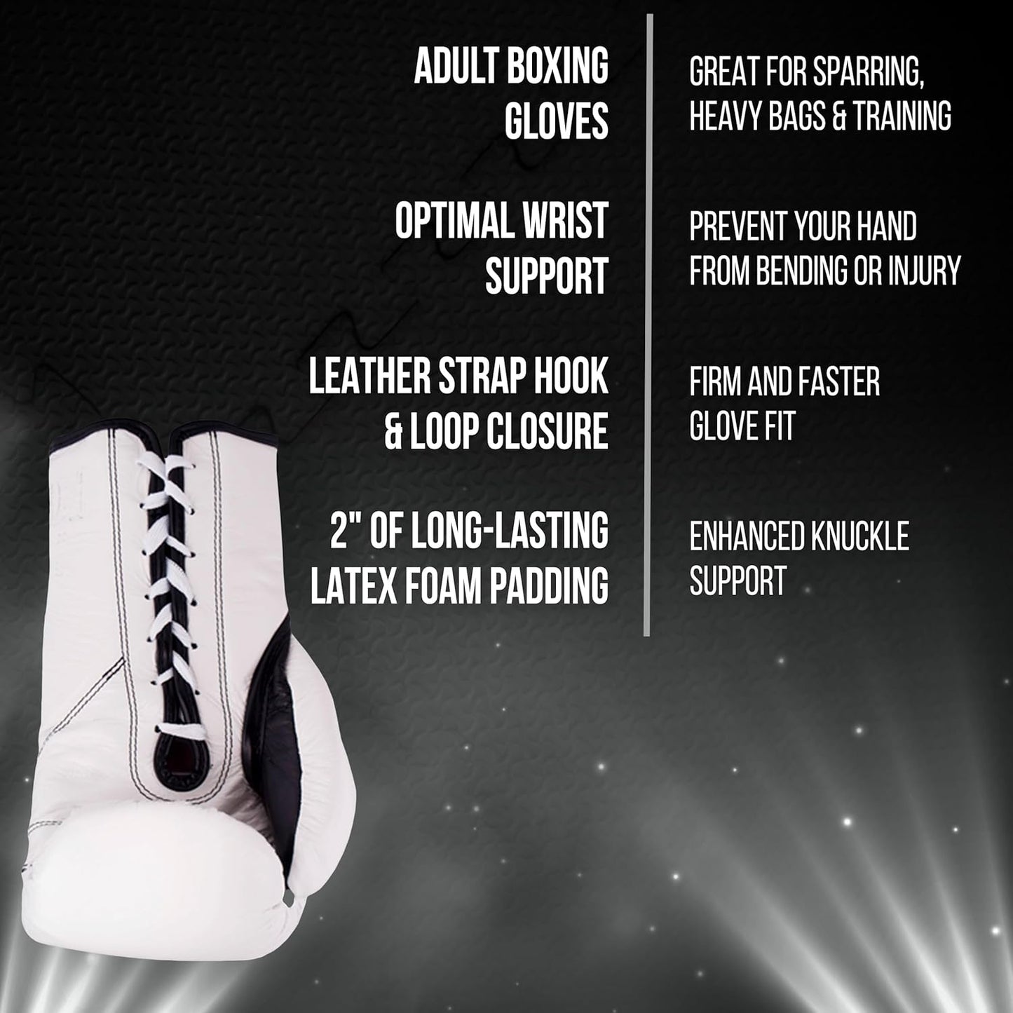 Cleto Reyes Safetec Professional Boxing Gloves (WHITE)