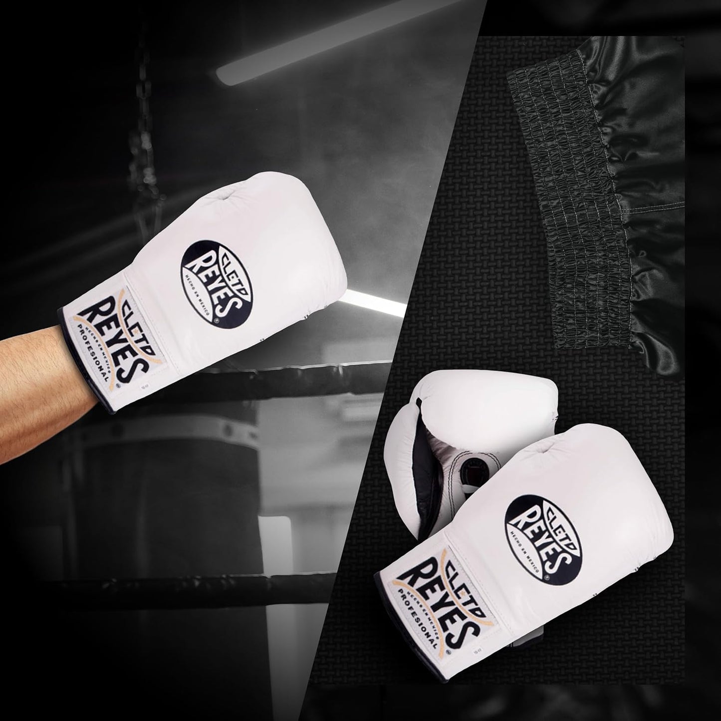 Cleto Reyes Safetec Professional Boxing Gloves (WHITE)