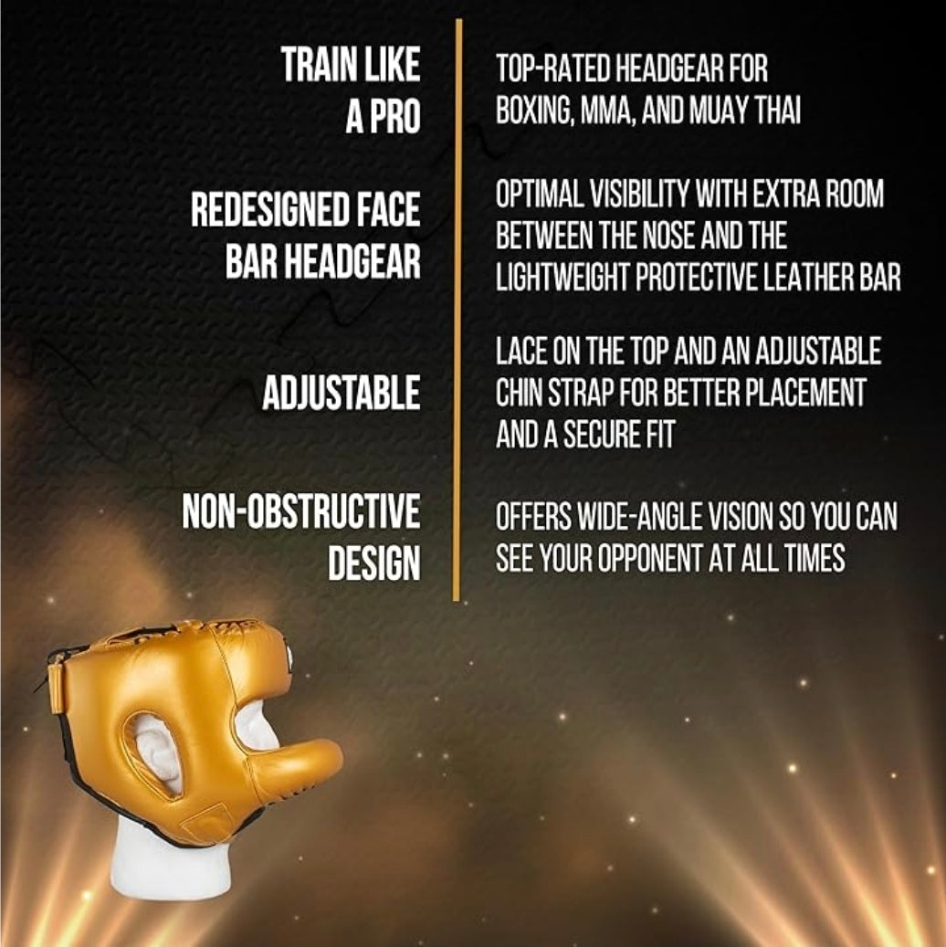 Cleto Reyes Redesigned Facebar Headgear (GOLD)