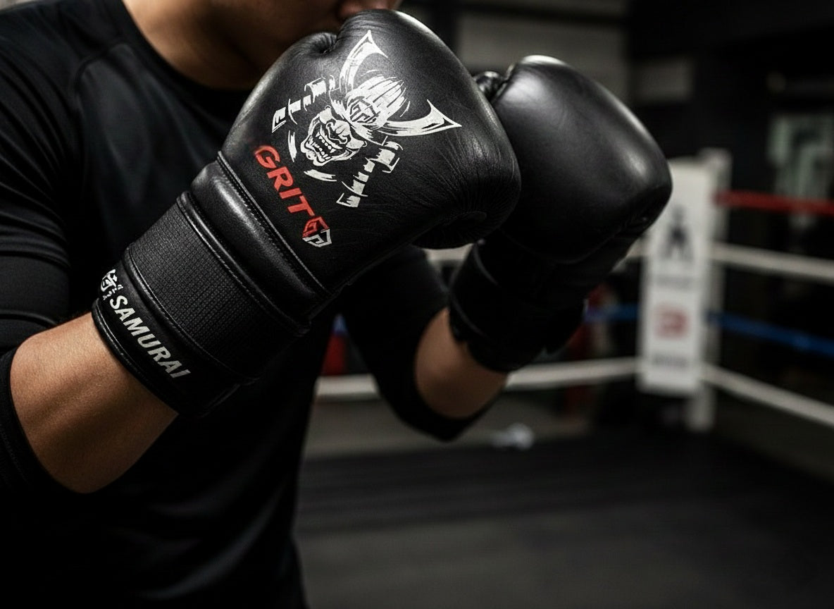 GRIT Samurai Boxing Gloves (Strap Type)